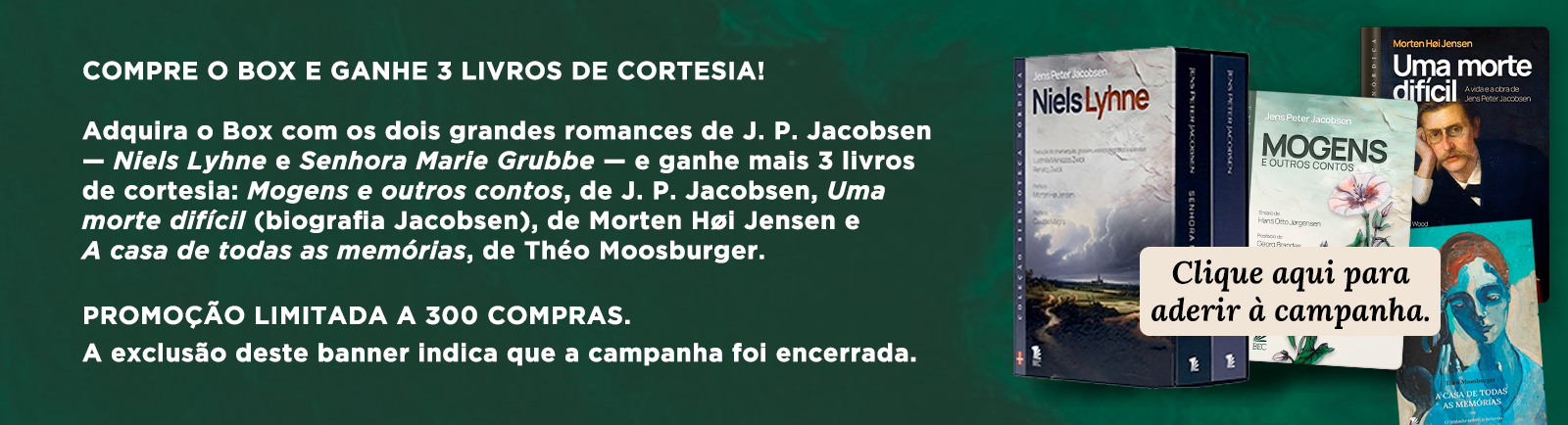 Banner Campanha Box Jens Peter Jacobsen
